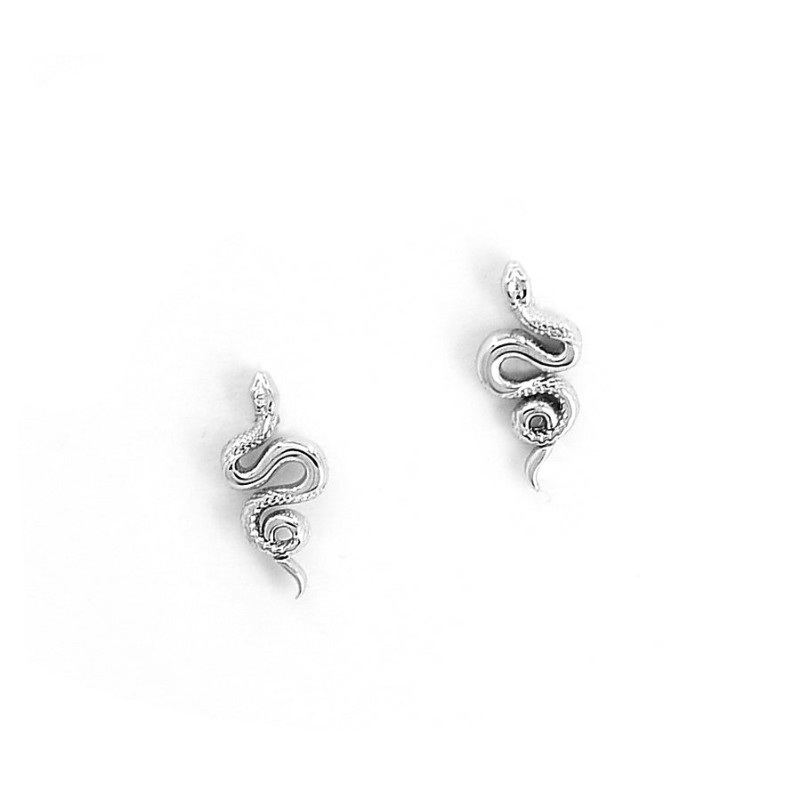 Schlangen Ohrstecker aus 925 Silber, Schlangen Ohrringe, Gothic und alternativer Schmuck, mystische Ohrringe mit Schlangen-Design für Damen von Pour la Rebelle