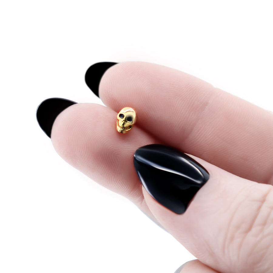 Totenkopf Ohrringe Gold