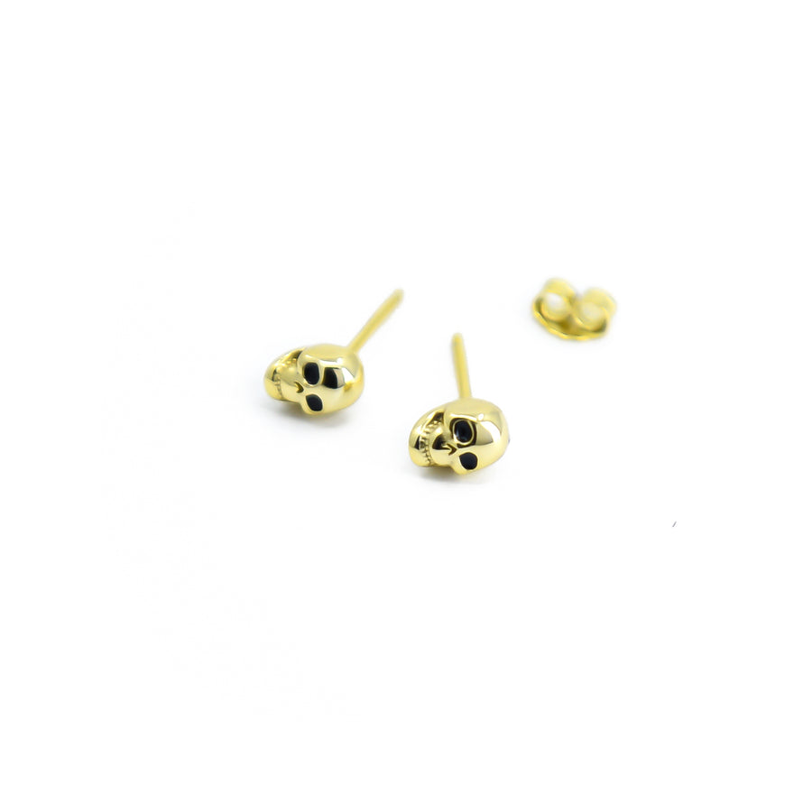Totenkopf Ohrringe Gold