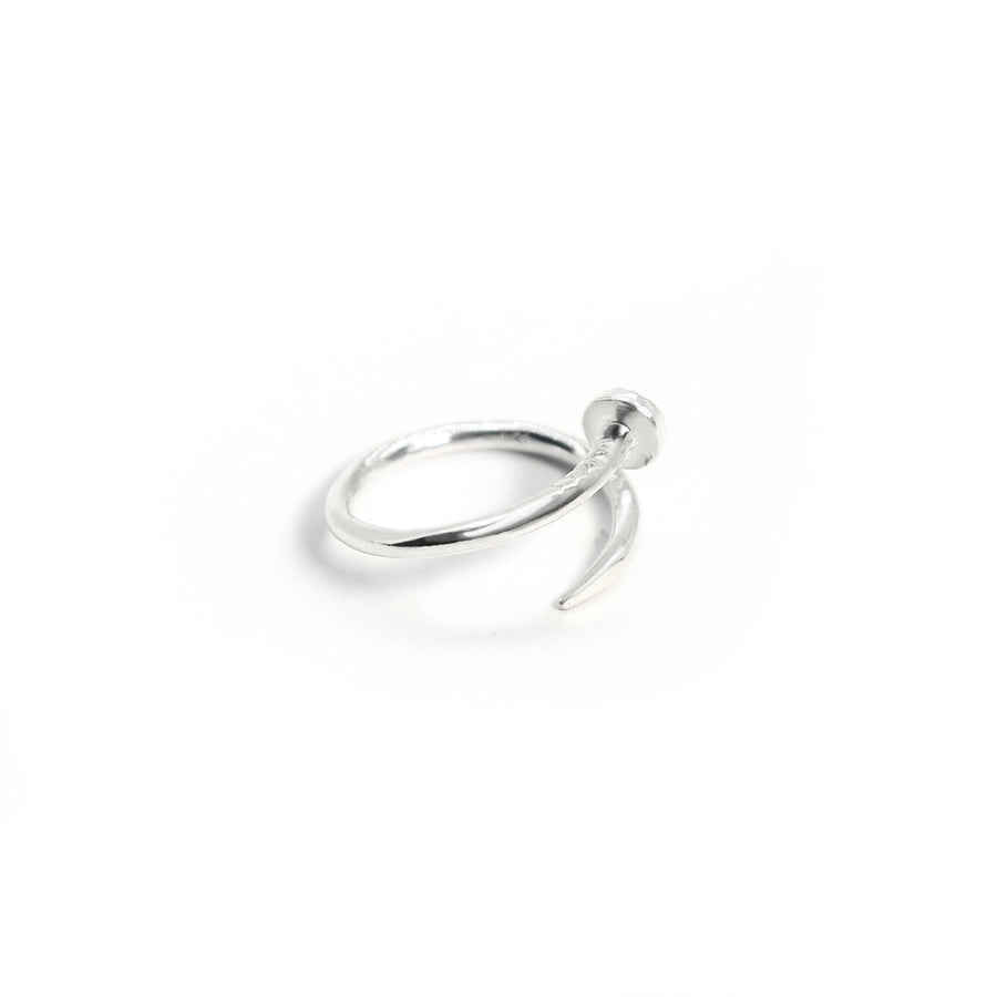 Verstellbarer Ring Nagel Silber 925, Ring im Nagel Design, Ring verstellbar, Ring Anpassbar, Gothic Ring von Pour la Rebelle
