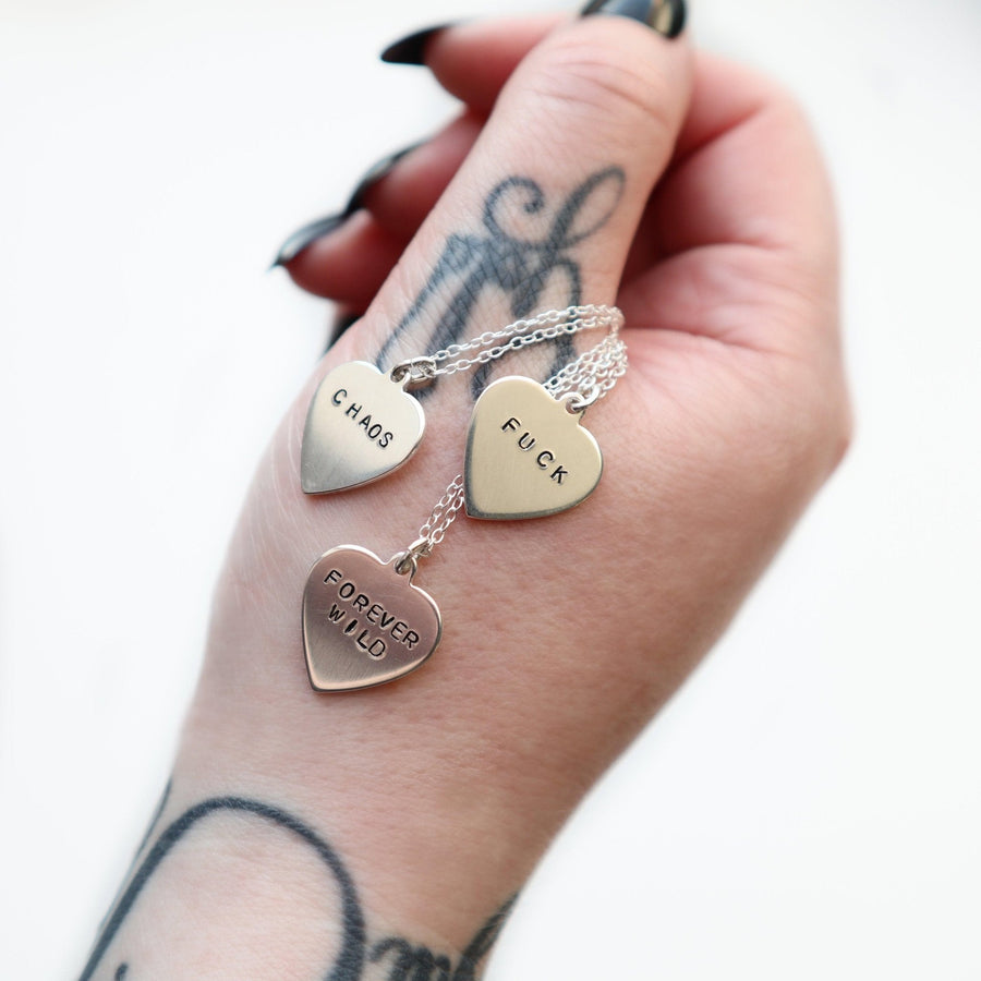 Personalized Heart Necklace (medium)