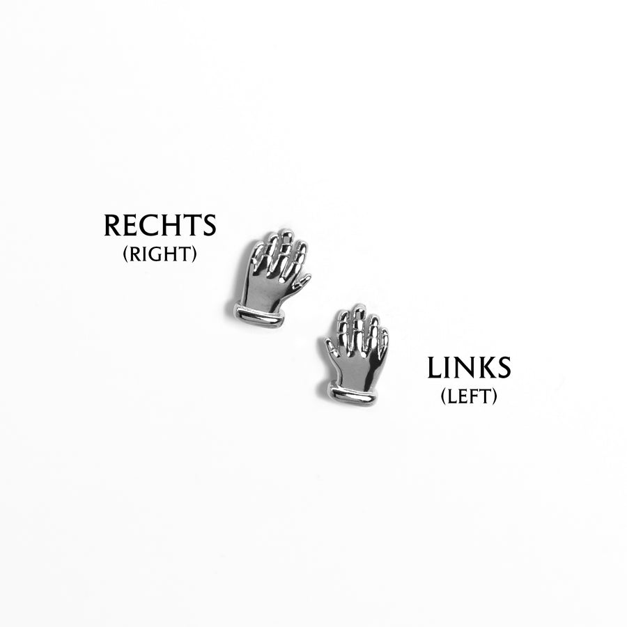 Hand Ohrringe Silber 925, Mystische Ohrringe, Hand Ohrstecker von Pour la Rebelle  Alt-Text bearbeiten