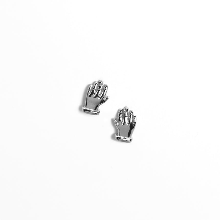 Hand Ohrringe Silber 925, Mystische Ohrringe, Hand Ohrstecker von Pour la Rebelle