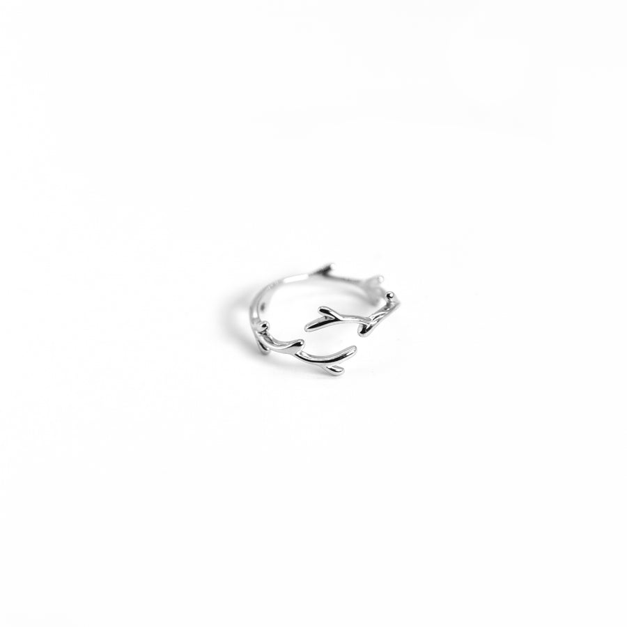 Zweig Ring verstellbar, verstellbarer Ring Silber 925, Natur Schmuck von Pour la Rebelle